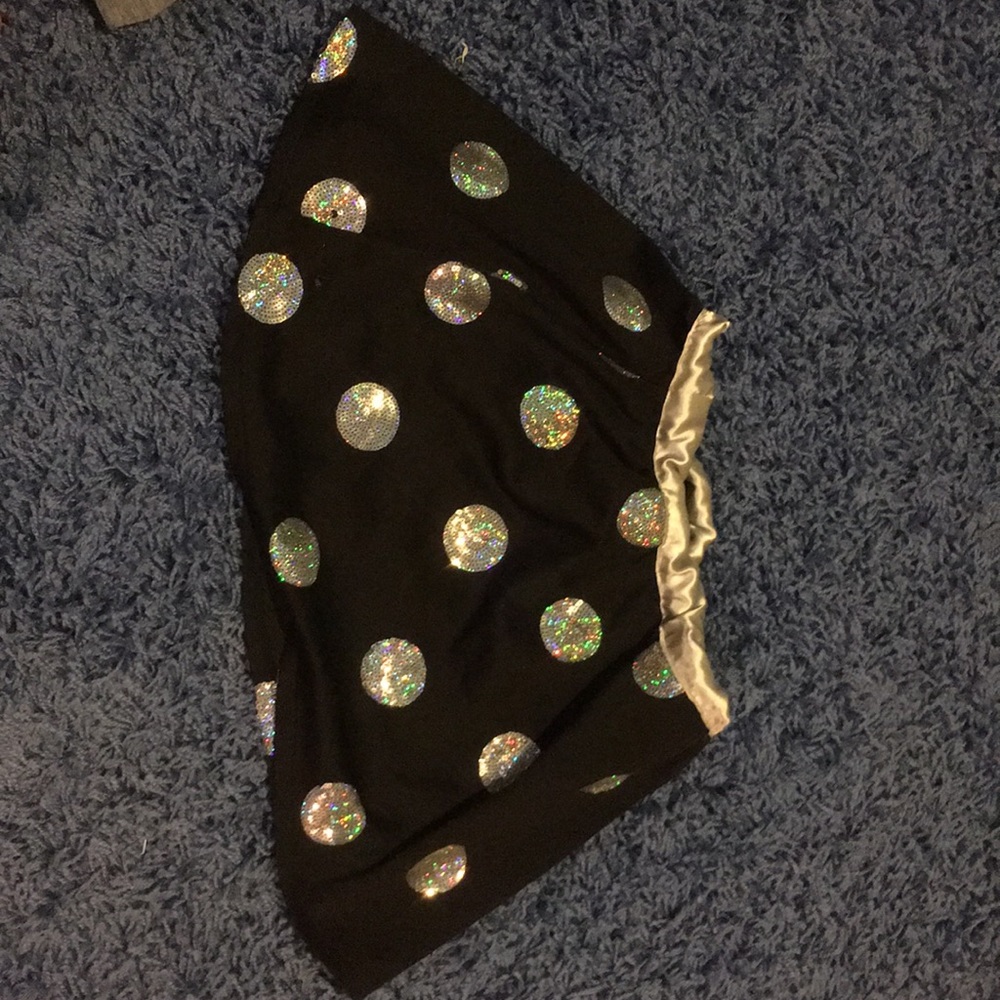 Black sparkly skirt